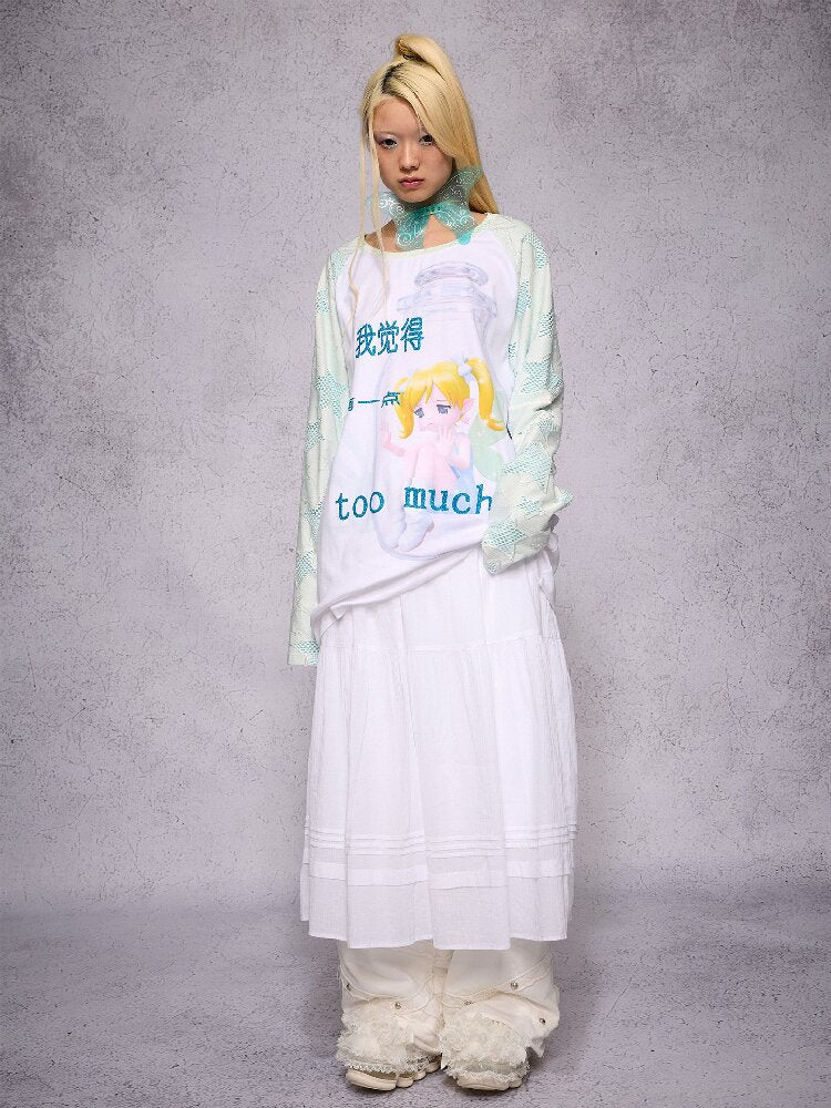 Elf Girl Printed Long Sleeve Top【s0000018731】