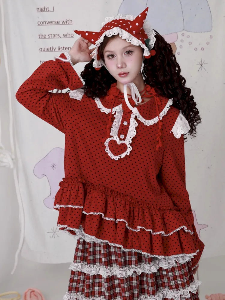 Cute Girl's Christmas Sweatshirt【s0000014108】