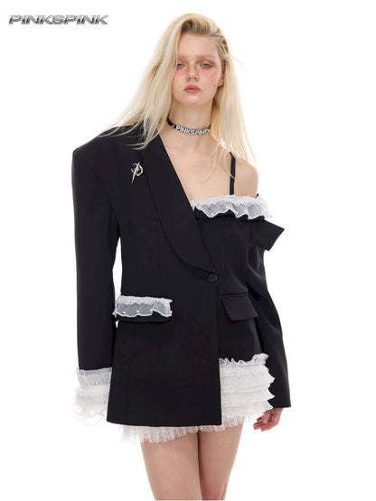 Sexy silhouette punk ballet suit【s0000012983】