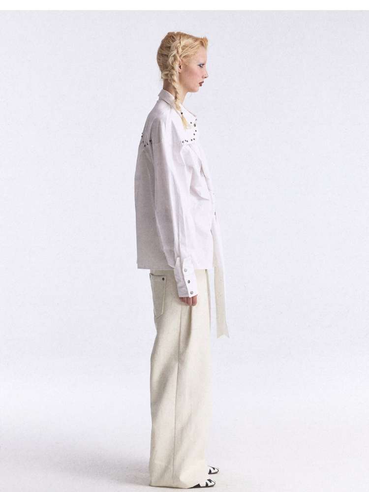 Playful Strap Rivet Cargo Shirt【s0000015388】