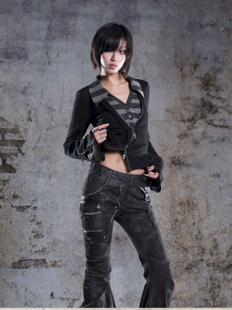 V-Neck Pullover Long-Sleeve Knit Top【s0000014492】