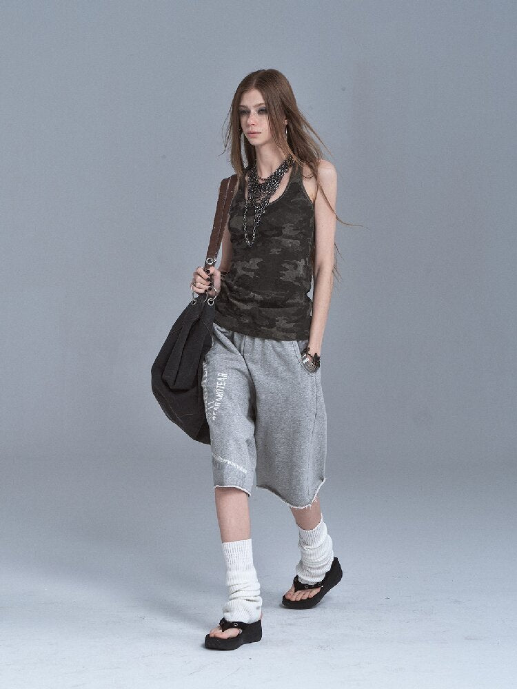 Silver Print Terry Sweatpants【s0000016632】