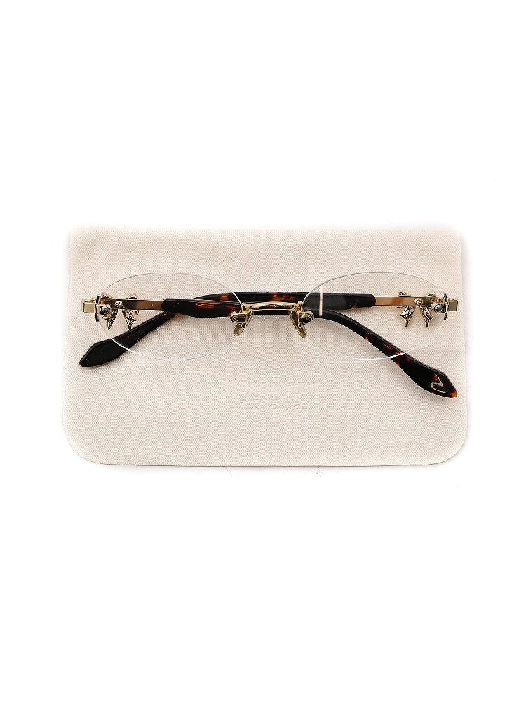 Metal Bow Rimless Glasses【s0000016134】