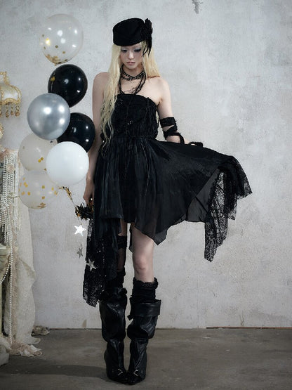 Dreamy Heiress Lace Chiffon Dress【s0000017984】