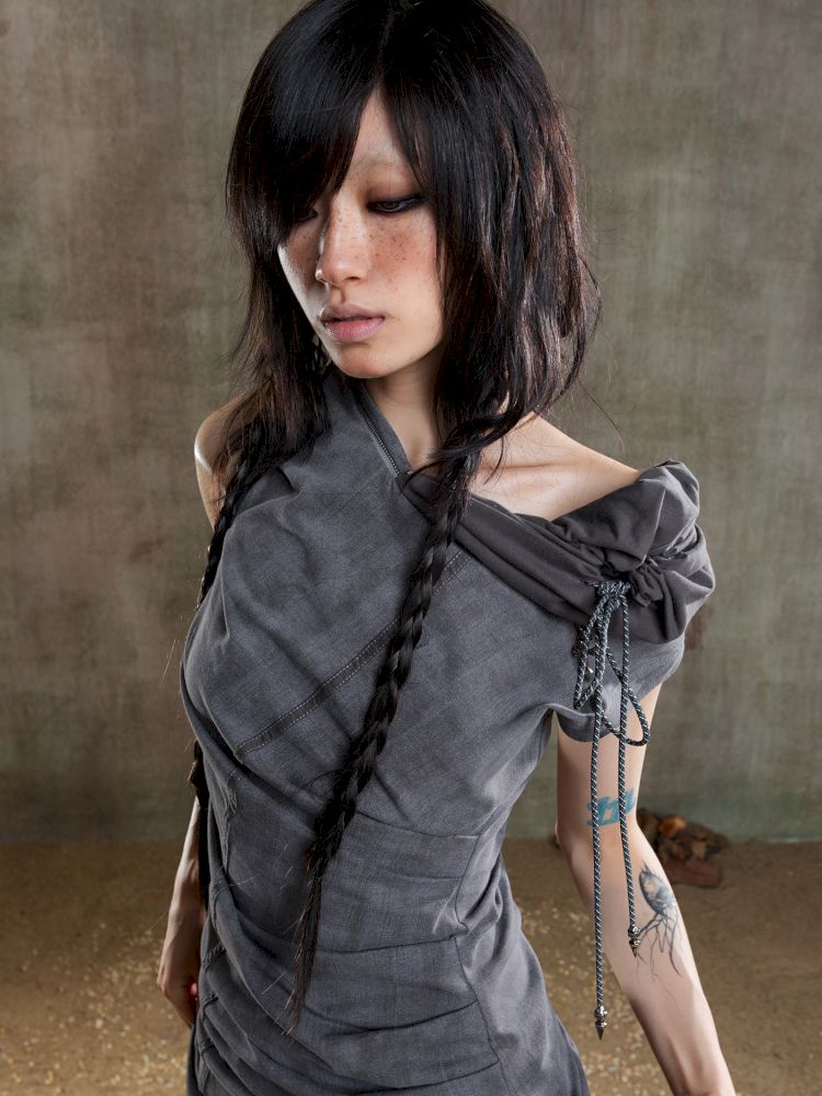 Irregular Pleated Multi-Wear Vest【s0000012658】