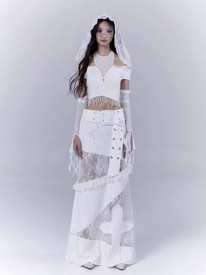 Low waist thin straight long skirt【s0000012381】