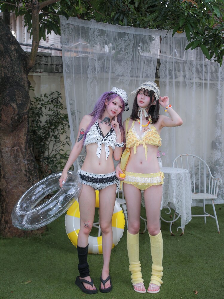 Heart-Shaped Polka Dot Bikini【s0000017521】