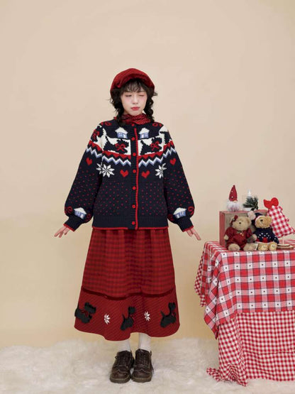 Plush Puppy Plaid Woolen Skirt【s0000015100】