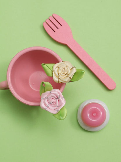 Vintage Rose Satin DIY Cute Ring【s0000017768】