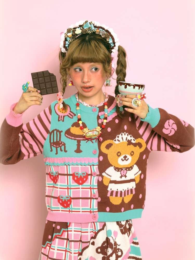 Vintage-Style Knit Cardigan【s0000014517】