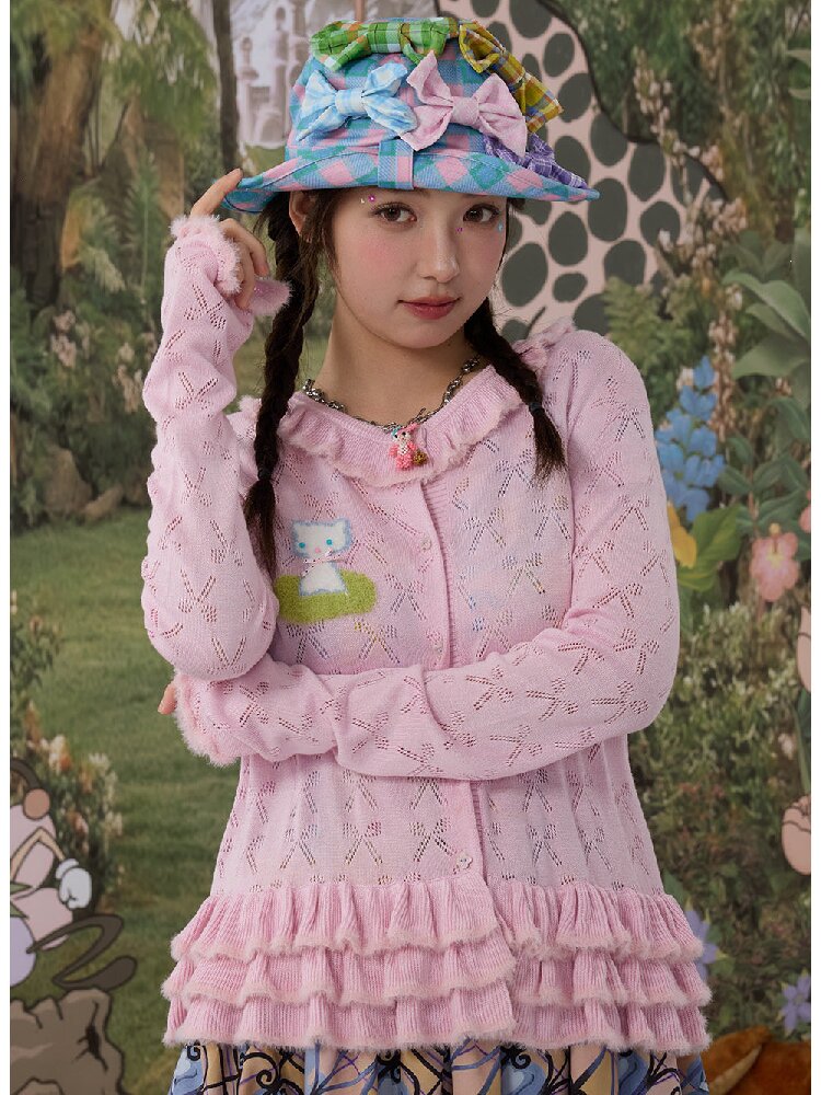 Plaid Print Bow Bucket Hat Casual【s0000017125】