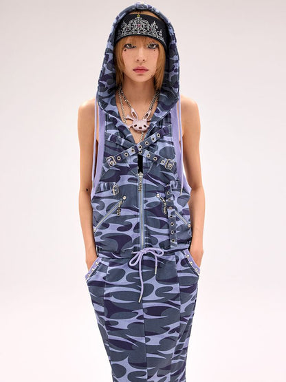 Totem Camouflage Squid Fishtail Dress【s0000012177】