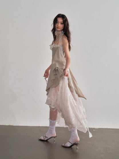 Embroidery Stitching Layered Sundress【s0000015702】