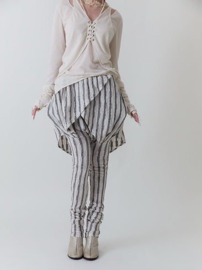 Aristocrat Striped Leggings【s0000017972】