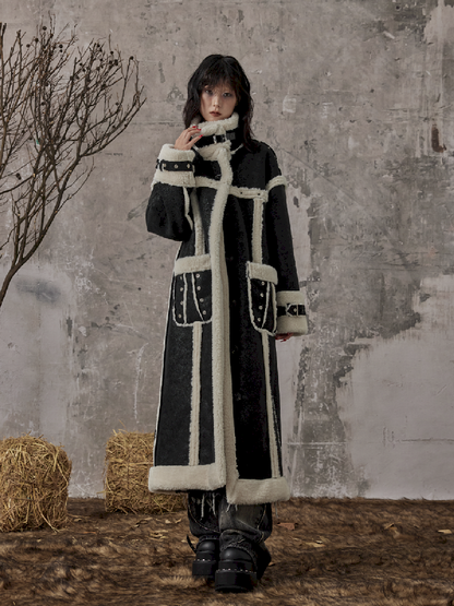 LONG LAMB WOOL FUR COAT [S0000010976]