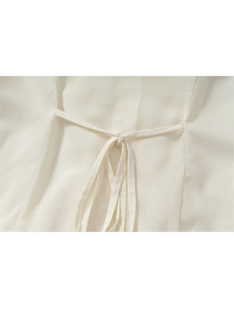 Court-Style Lace Chiffon Shirt【s0000013948】