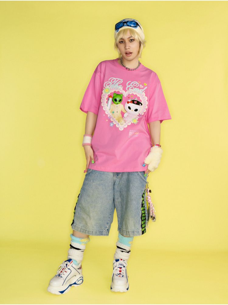 Printed Loose T-Shirt【s0000012461】