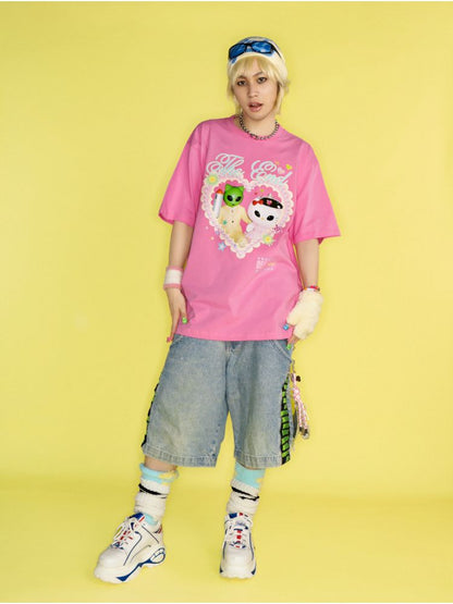 Printed Loose T-Shirt【s0000012461】