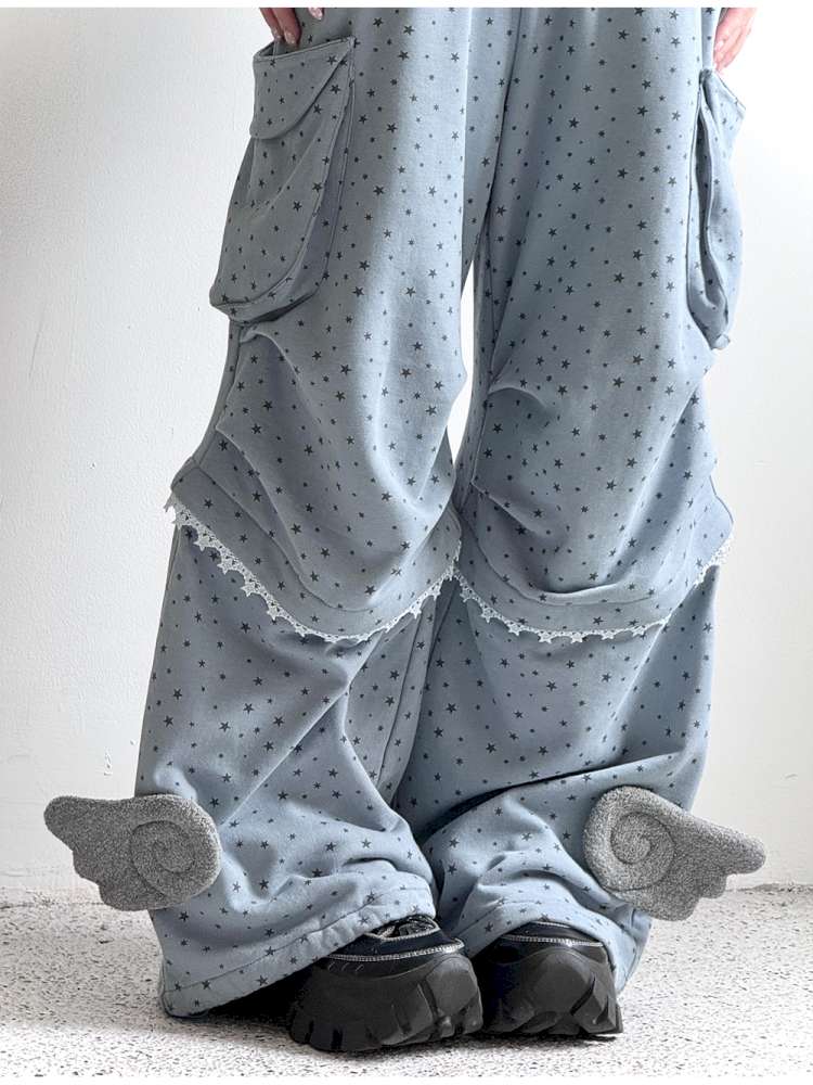 Blue Angel Wings Paratrooper Cargo Pants【s0000014692】