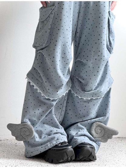 Blue Angel Wings Paratrooper Cargo Pants【s0000014692】