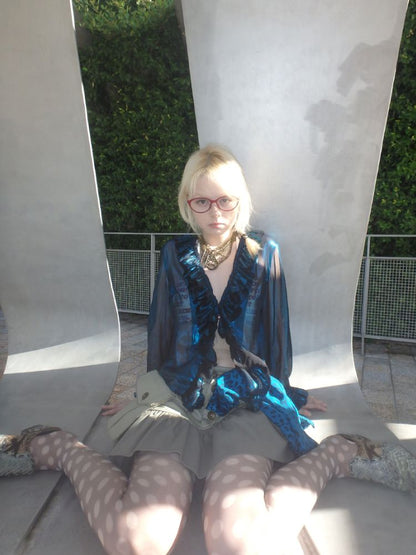 Polka dot print 10D ultra-thin stockings【s0000013175】