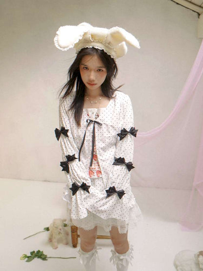 Patchwork Print Fitted Long-Sleeve Shirt【s0000014523】