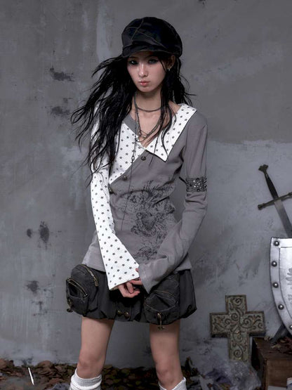 Five-Pointed Star Knit Base Top【s0000014655】