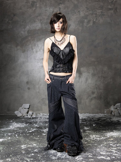 Loose Wide-Leg Jeans【s0000015958】