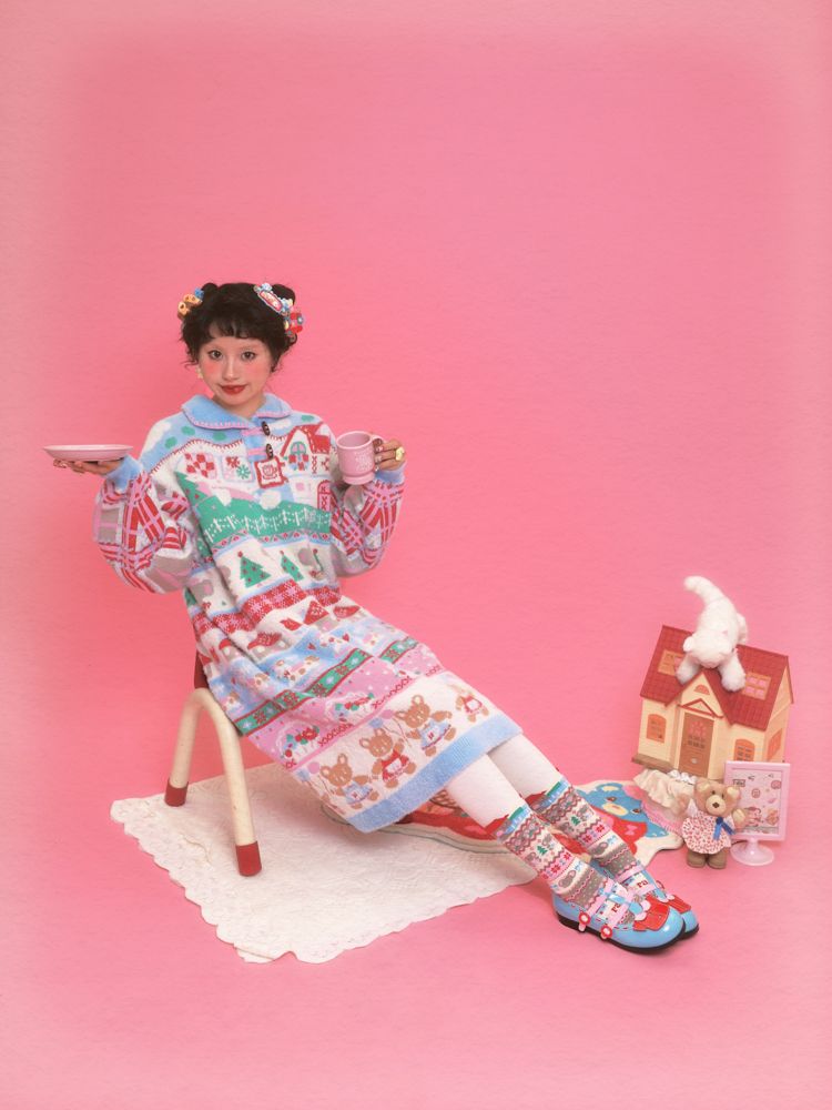 Knit Sweater Dress Long【s0000011322】