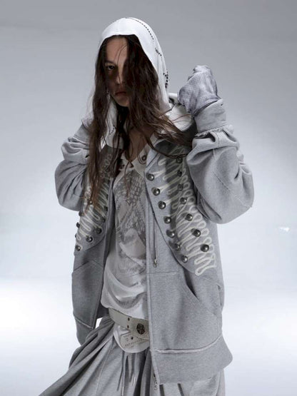 Classic Napoleon Embroidered Hooded Zipper【s0000014711】