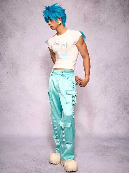 Rhinestone Fairy Wing Short Sleeve T Shirt【s0000018732】