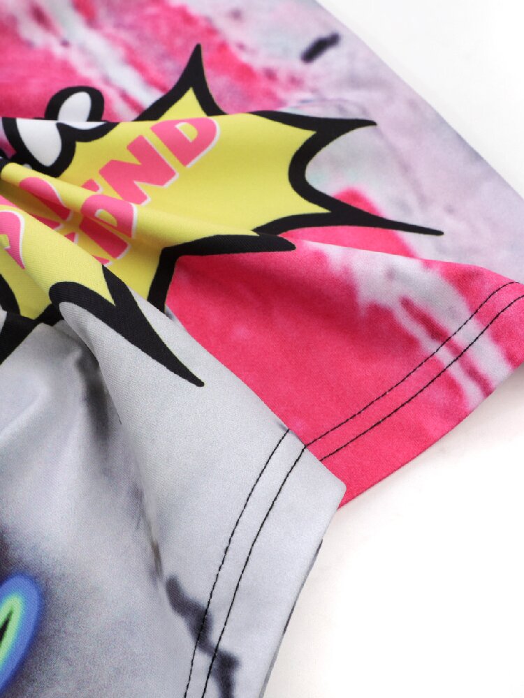 American Graffiti Print T-shirt【s0000015888】