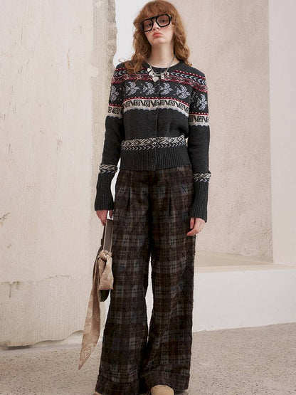 Button-Up Knit Cardigan Jacket【s0000014393】