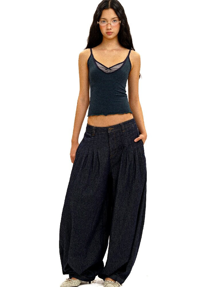 Soft Linen Cotton Lantern Trousers【s0000016428】