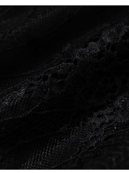 Openwork Lace Irregular Shirt Dress【s0000015941】