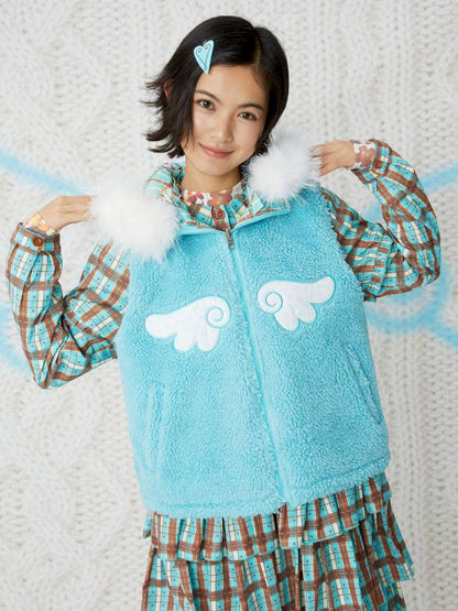 Reversible Panda Print Cotton Vest【s0000015108】