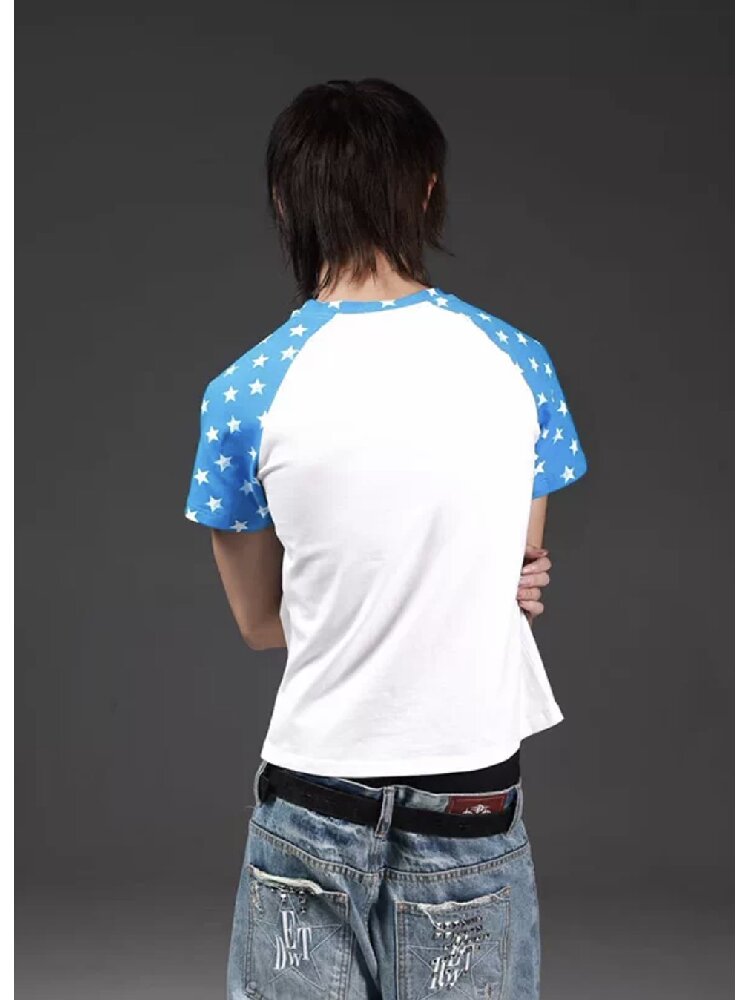 Star Print Raglan Street Tee【s0000018259】