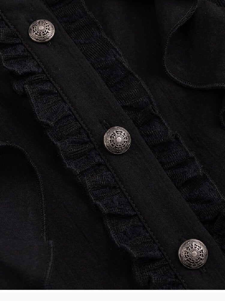 Napoleon Chiffon Patchwork Shirt【s0000018103】