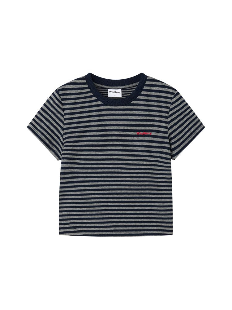 Midsummer Vintage Striped T-Shirt【s0000015684】