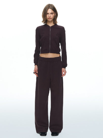 Pure Zipper Short Sweatpants Set【s0000015869】