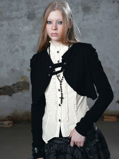 Vintage Layered Cardigan Shirt【s0000018515】