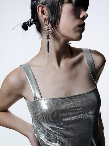Futuristic Punk Deconstructed Earrings【s0000018817】
