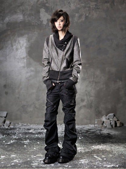 Pile Collar Leather Jacket【s0000015957】