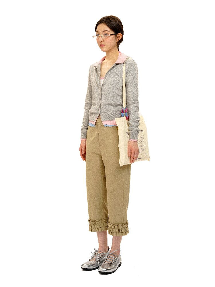 Contrast Fake 3-Piece Knit Cardigan【s0000016101】