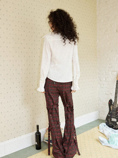 Fake Two-Piece Lace Printed Shirt【s0000017902】