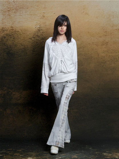 Double Waistband Drilling Decoration Pants【s0000011810】