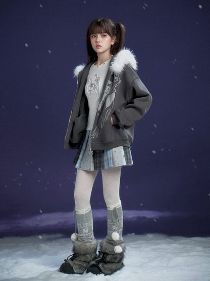 Star Gummy Splicing Pleated Skirt【s0000015438】