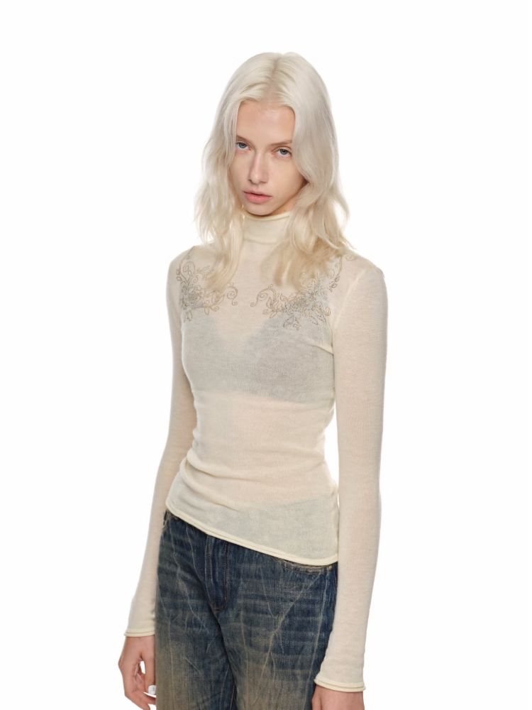 Knitted Turtleneck Bottom Shirt [S0000010645]