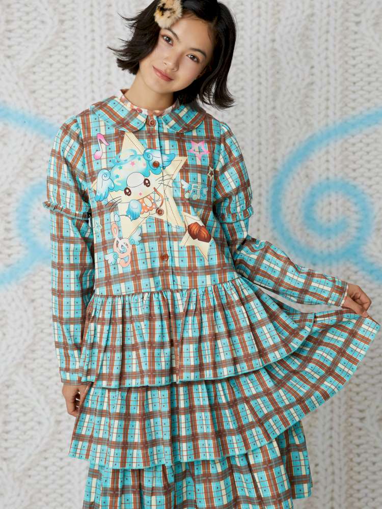 Plaid Doll Collar Cake Dress【s0000015107】