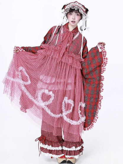 Retro Mesh Hooded Dress【s0000012194】